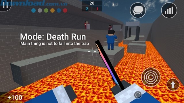 Trong chế độ Death Run, quan trọng nhất là đừng để mình rơi vào bẫy