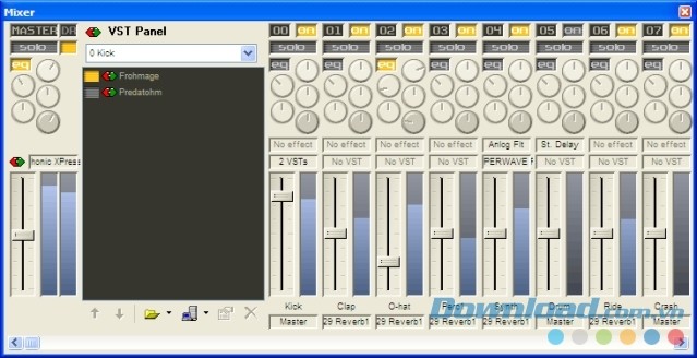Bộ mix của MadTracker 