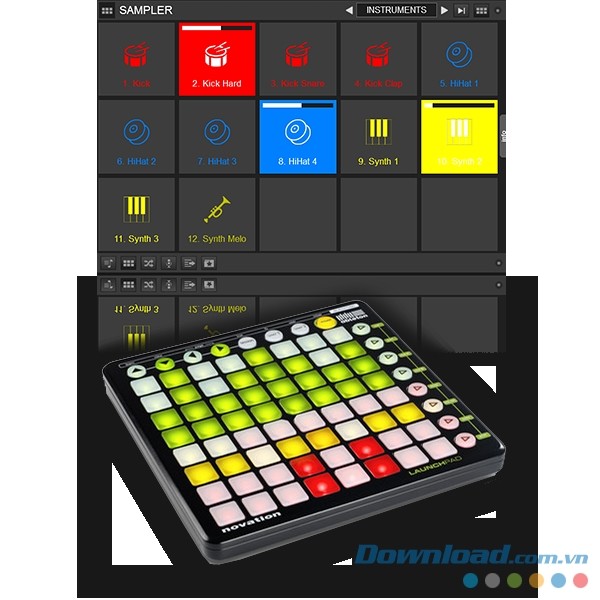 VirtualDJ 8 sampler