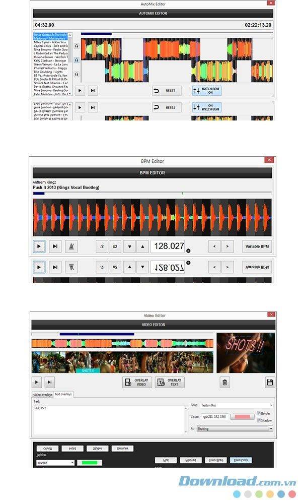 VirtualDJ 8 nổi bật với bộ chỉnh sửa phong phú