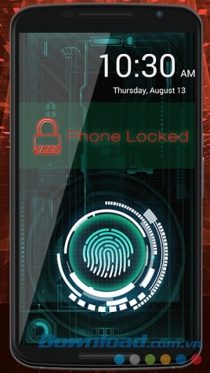 Tùy chỉnh linh hoạt Fingerprint Lock Screen Prank cho Android 