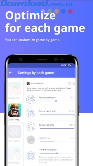 Tối ưu hóa cho từng game