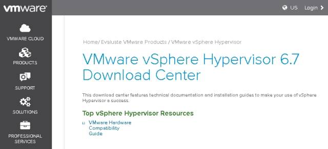 VMware vSphere Hypervisor