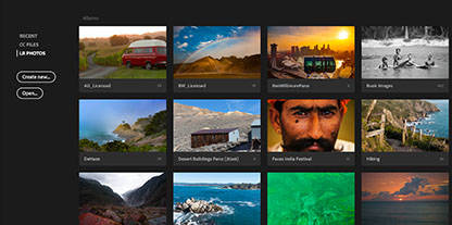 Truy cập ảnh lightroom trên Adobe Photoshop CC