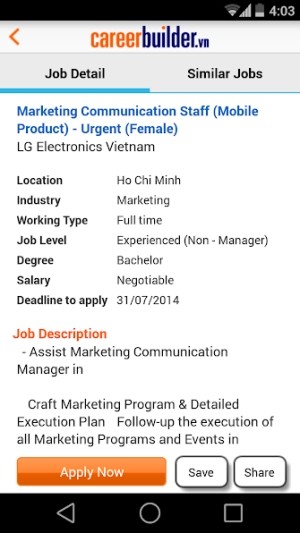 Apply nhanh chóng