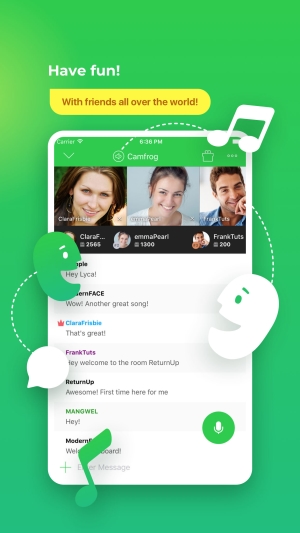 Camfrog Video Chat for iOS trải  nghiệm niềm vui khắp nơi