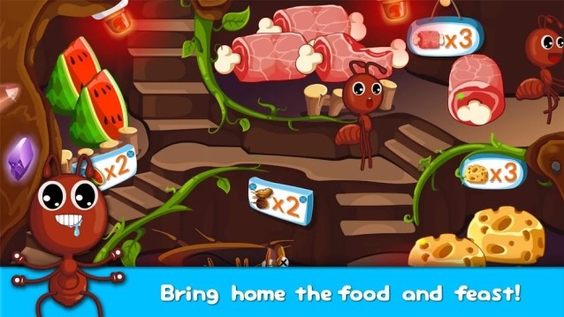 Kiến dự trữ thức ăn trong tổ