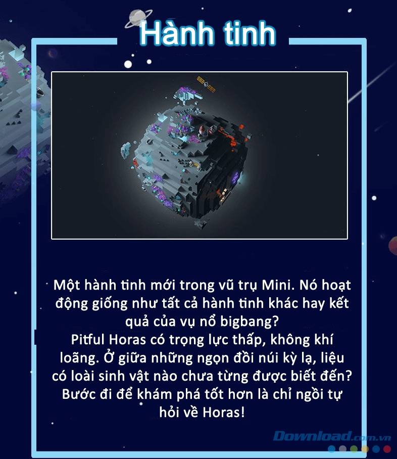 Hành tinh mới trong Mini World: Block Art
