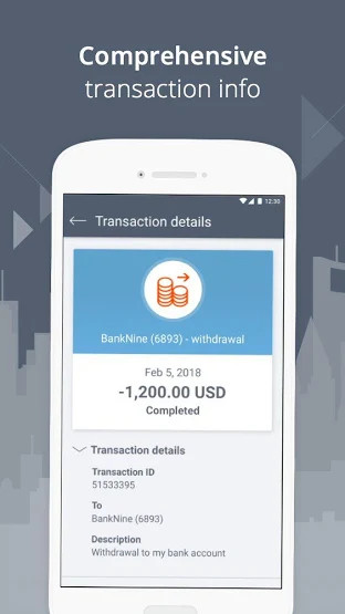 Xem nhanh thông tin giao dịch