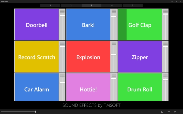Sound Effects hỗ trợ tạo nhiều hiệu ứng âm thanh khác nhau