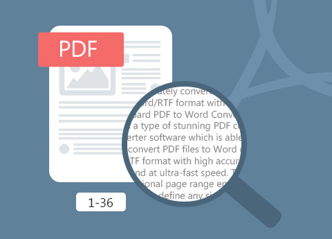 Tipard PDF to Word Converter hỗ trợ lựa chọn phạm vi
