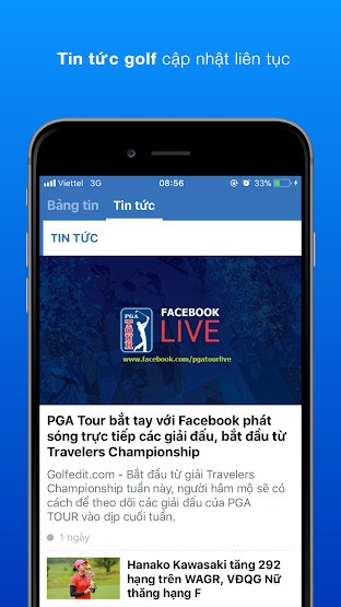 Liên tục cập nhật tin tức về golf