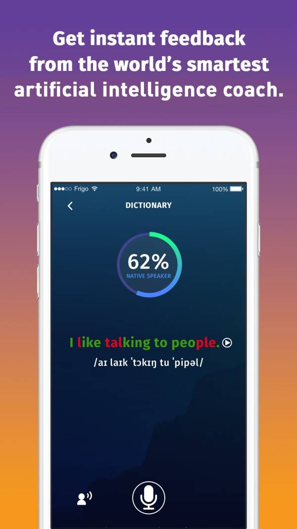 Nhận phản hồi về phát âm trong ELSA Speak cho iOS