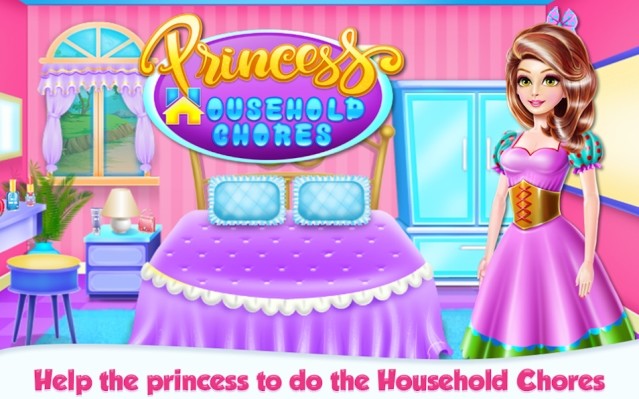 Game mô phỏng dọn dẹp nhà cho công chúa Princess House Hold Chores
