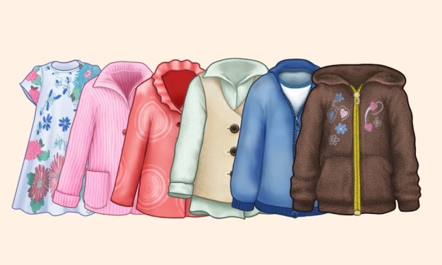 Rất nhiều trang phục để thay đổi cho bé