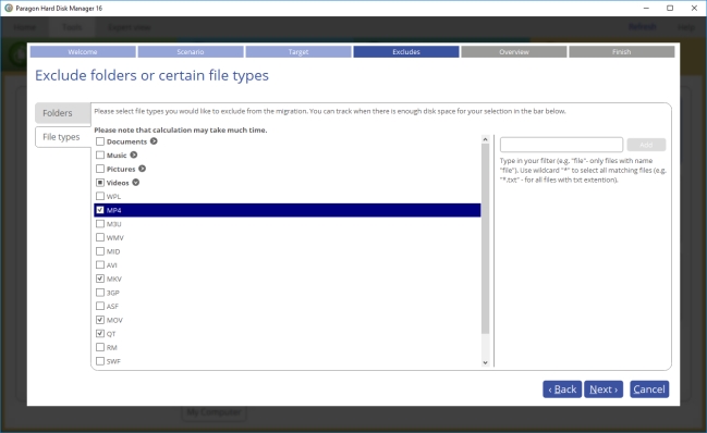 Paragon Hard Disk Manager for Windows chỉnh kích thước volume