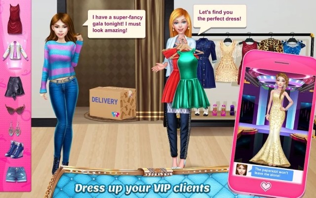 Mặc đồ thời trang cho các khách hàng VIP