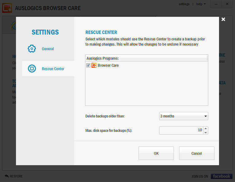 Cài đặt Auslogics Browser Care