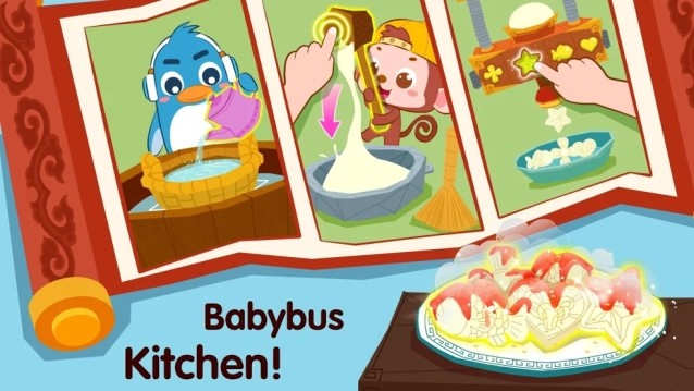 Tập làm các món ăn truyền thống trong game Baby Panda's Holidays
