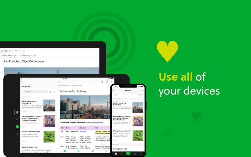 Đồng bộ dữ liệu Evernote cho Mac qua các thiết bị khác