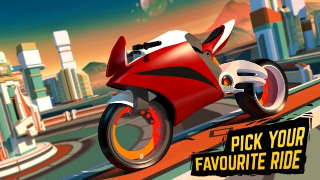 Chọn chiếc xe đua bạn yêu thích trong game Gravity Rider