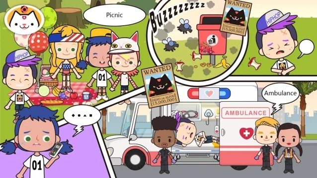 Chơi các hoạt động khác nhau trong game Miga Town: My Hospital học được nhiều điều thú vị