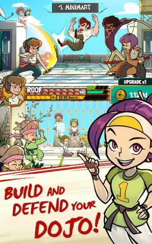 Xây dựng và bảo vệ võ đường của bạn trong game Kung Fu Clicker