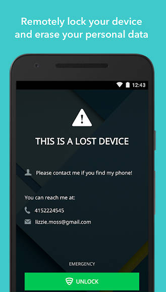 Lookout Security & Antivirus cho Android khóa thiết bị từ xa