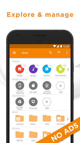 Giao diện ASTRO File Manager for Android