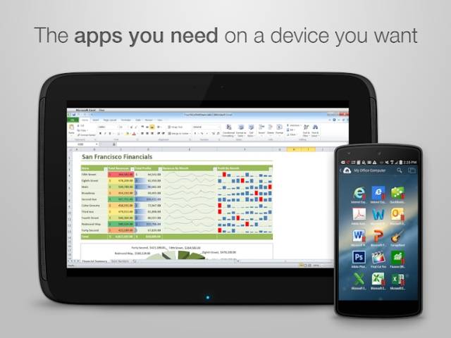 Parallels Access cho Android đa tính năng