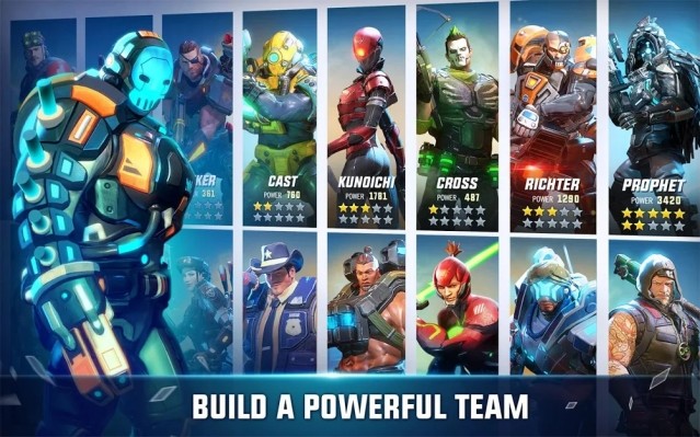 Xây dựng một đội anh hùng siêu mạnh trong game Hero Hunters