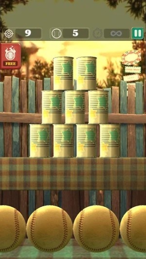 Game ném lon đơn giản mà cực vui Hit & Knock down