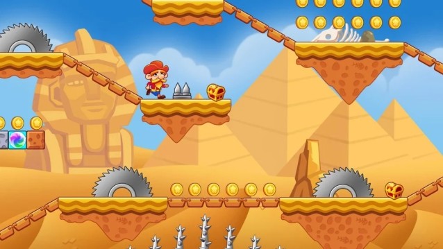 Tham gia hành trình phiêu lưu cùng anh chàng Jabber để đòi lại đá quý của tổ tiên trong game Super Jabber Jump 3