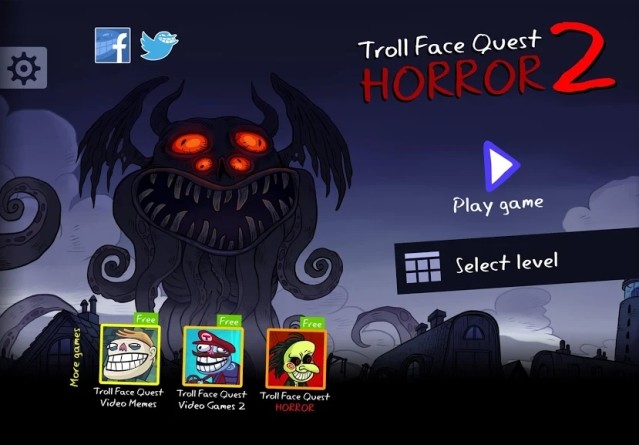 Game Troll Face Quest Horror 2 vừa kinh dị, vừa hài hước