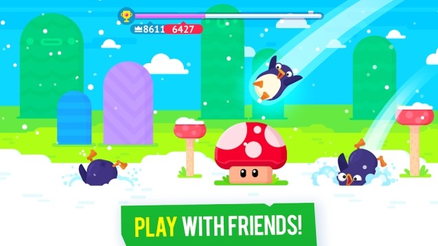 Chơi game cùng bạn bè xem ai ghi điểm cao hơn