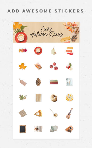 Pic Collage cho Android có bộ sticker phong phú