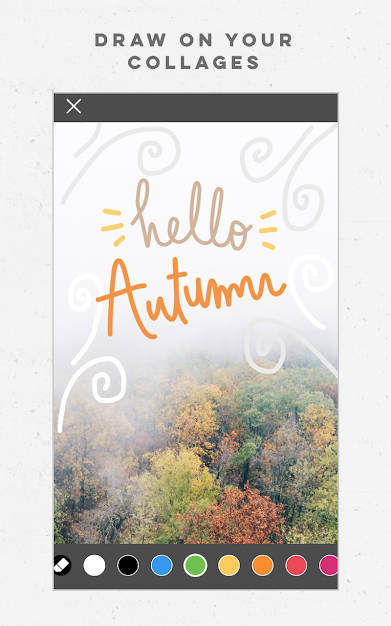 Pic Collage cho Android giúp bạn vẽ lên hình