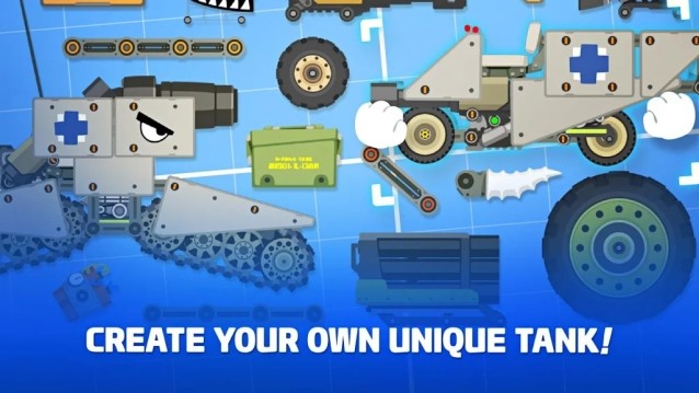 Tự chế chiếc xe tăng độc đáo, mạnh mẽ của riêng bạn trong game Super Tank Rumble