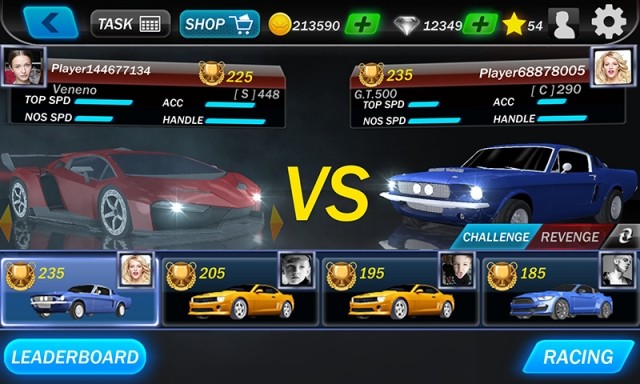  Với Street Racing 3D, người chơi có thể lựa chọn những mẫu xe đa dạng và trang trí theo ý thích