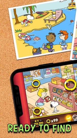 Game tìm điểm khác biệt trong tranh Snoopy Spot the Difference
