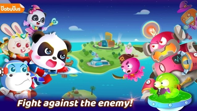 Giúp anh hùng của bạn chiến đấu chống lại kẻ thù độc ác trong game Little Panda's Hero Battle