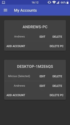 Mở máy tính từ xa bằng cảm biến vân tay trên điện thoại Android