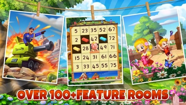 Có hơn 100 phòng chơi bingo khác nhau trong Bingo Party 