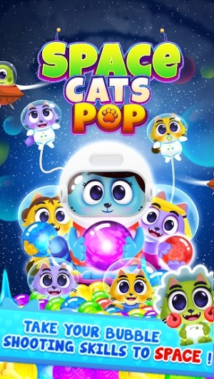 Thử thách kỹ năng bắn bóng ngoài không gian của bạn trong Space Cats Pop 