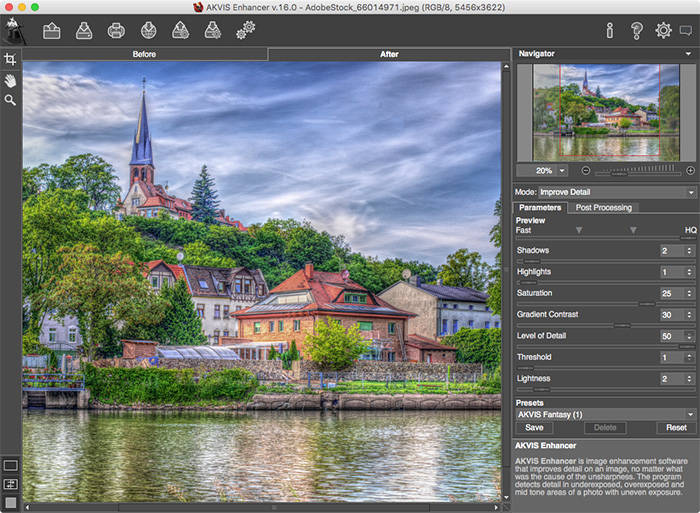 Phần mềm chỉnh sửa ảnh AKVIS Enhancer cho Mac