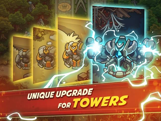 Empire Warriors Premium có nhiều nâng cấp tòa tháp độc đáo