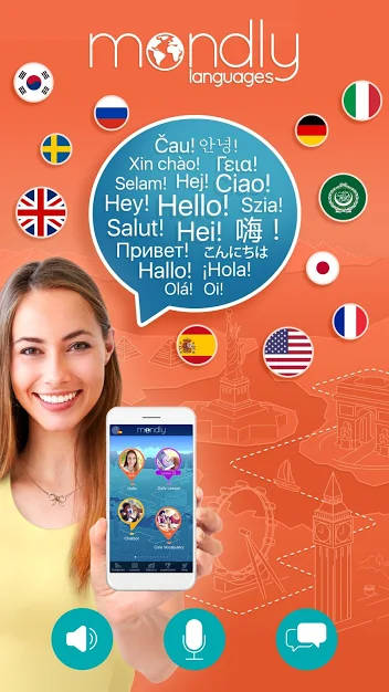 Mondly cho Android hỗ trợ đa ngôn ngữ