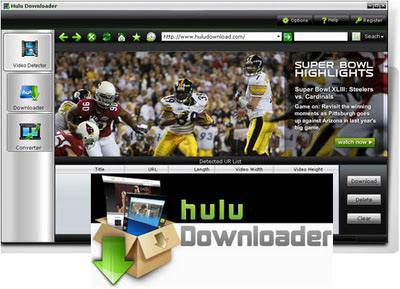 Công cụ lấy phim Flash từ internet Hulu Downloader