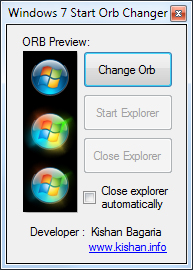 Thay đổi nút Start trên Win 7