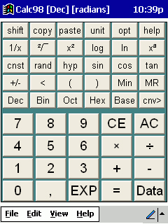 Cài đặt Calc98 trên máy tính